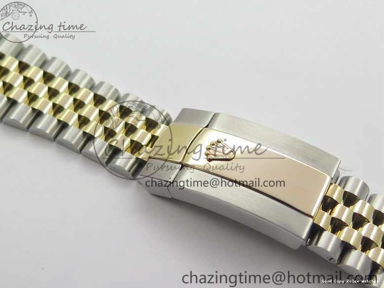 AAA Replica Watches SS Dial Wrapped WWF SS YG 41 Crystals DateJust 3128 on A YG Bracelet SoftTouch Edition Jubilee Best Wrapped Makers 126333 Black 0117